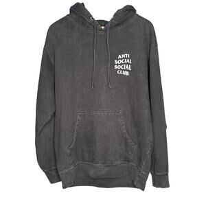Anti Social Club Black Hoodie Size: Medium